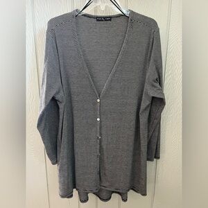 Kim & Cami Mini-Striped Cardigan